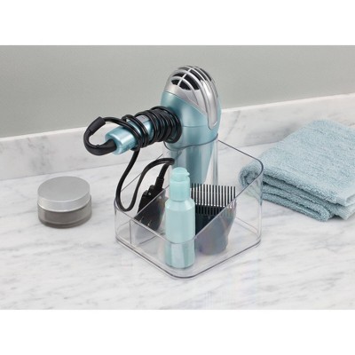 Clarity Counter Top Hair Dryer Holder Clear - iDESIGN