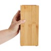 Juvale Bamboo Universal Knife Block with Adjustable Bristles, Knife Stand Holder without Knives for Kitchen Counter, 4.13x9.25" - 4 of 4