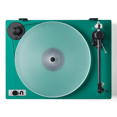 Green Acrylic Belt Drive Turntable with Ortofon Cartridge