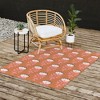 Schatzi Brown Norr Flower Orange Outdoor Rug - Deny Designs - 3 of 4