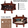 Generic Tote Bag for Women Soft Vegan Leather Satchel Handbags Retro Shoulder Bag - 3 of 4