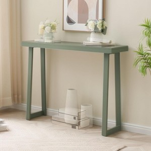 Kings Brand Claude Narrow Console Table with Shelf – Ideal for Entryway, Sofa, Hallway, Living Room, Office, Foyer, 36 Inch - 1 of 4