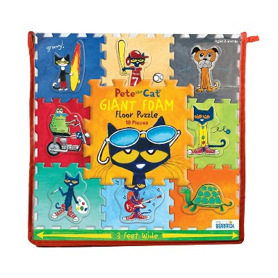 University Games Pete the Cat Giant Foam Floor Puzzle | 18 Pieces