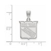 Black Bow Jewelry 14k White Gold New York Rangers NHL Medium Pendant - 2 of 3