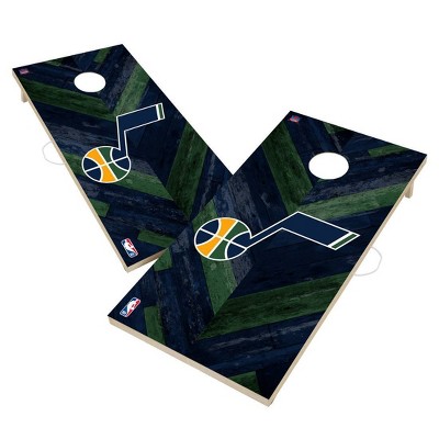 NBA Utah Jazz 2'x4' Solid Wood Cornhole Board