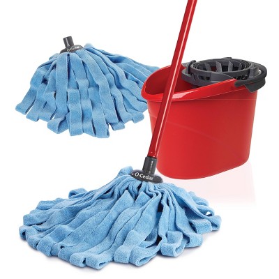 Photo 1 of O-Cedar Microfiber Cloth Mop  QuickWring Bucket System with 1 Extra Refill