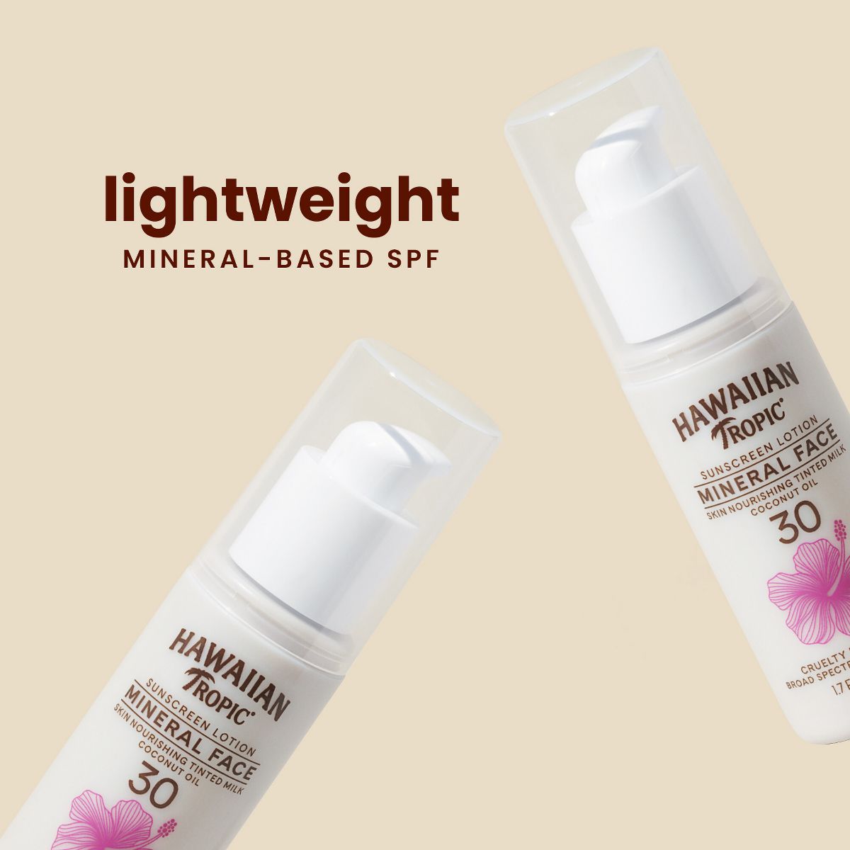 Hawaiian Tropic Mineral Sun Milk Tint Face - SPF 30 - 1.7 fl oz - thumbnail 3