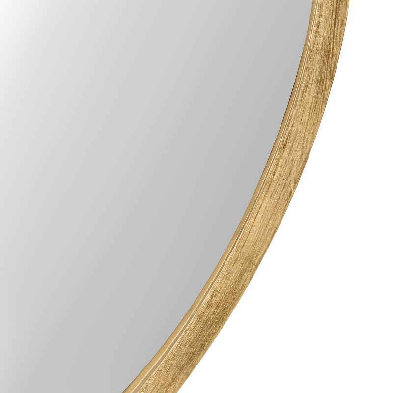 Travis Round Wood Accent Wall Mirror - Kate and Laurel All Things Decor, 4 of 12