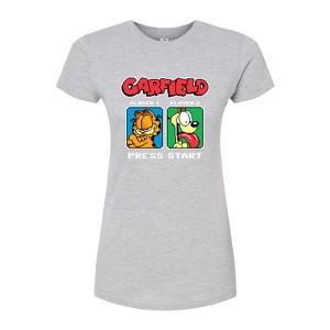 Women's - Garfield - Garfield Odie Game On Fitted Graphic T-Shirt - 1 of 3