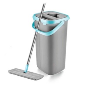 NEAT LIVING Hands Free Mop & Bucket Set with 360 Degree Rotating Head, Gray - 1 of 2