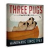 Stupell Industries Vintage Three Pugs in Canoe, 24" x 24" - 3 of 4