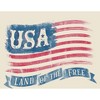 Americana USA Flag Land of the Free Men's Crew Neck Short Sleeve Tee - 2 of 2