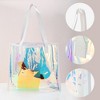 Unique Bargains Holographic Edged Reusable Gift Bag 1 Pc - 2 of 4