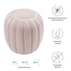 Modway Celebrate Ottoman – Channel Tufted Performance Velvet Upholstered Bench for Living Room, Bedroom, or Entryway - 2 of 4