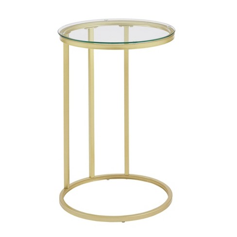 24 Ceres Round Glam C Table Glass Gold, Round Table Ceres