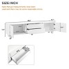 70" Modern TV Stand with Arched Doors & Drawers,Minimalist Media Console for 75" TV,Living Room or Bedroom-Baofuwish - 4 of 4