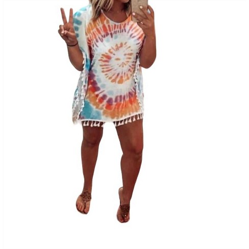 Women's Tie Dye Coverup - BLAKELEY - image 1 of 4