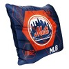 MLB New York Mets Firm Density Connector Velvet Reverse Pillow - 2 of 3