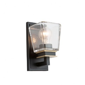 Artcraft Lighting Eastwood 1 - Light Sconce in  Black/Brass - 1 of 1