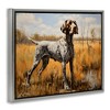 Stupell Industries White Spotted Bird Dog Floating Frame Canvas Art, Gray, 31" x 25" - 2 of 4