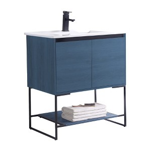 Fine Fixtures Bathroom Vanity and Sink, Knob Free Design - Urbania Collection - 1 of 4