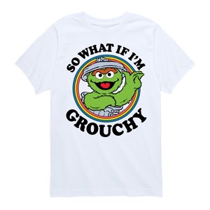 Boys' - Sesame Street - So What If Im Grouchy Short Sleeve Graphic T-Shirt - 1 of 4