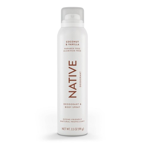 Native Deodorant & Body Spray - Coconut & Vanilla - Aluminum Free - 3.5 Oz  : Target