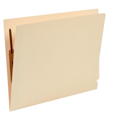 MyOfficeInnovations Manila End-Tab Fastener Folders with Reinforced Tabs Letter Size 50/BX 807785