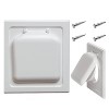 Dual Door Dryer Vent Cover No-Pest Wide Mount Exhaust Cover - 2 of 4