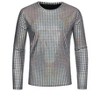 Lars Amadeus Men's Crew Neck Long Sleeves Party Club Shiny Metallic T-Shirt - 2 of 4