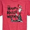 Men's - Dr. Seuss - Happy Halloween Skeleton Cat Short Sleeve Graphic T-Shirt - 2 of 4