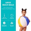 4E's Novelty Beach Balls [3 Pack] 20" Inflatable Beach Balls for Kids - Beach Toys for Kids & Toddlers, Pool Games, Pool Toy - 4 of 4