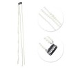 Unique Bargains Women's Fashion Faux Pearl Braided Hair Chain White 1 Pc - 3 of 4