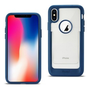Reiko iPhone X/iPhone XS Belt Clip Polymer Case in Clear Blue - 1 of 4