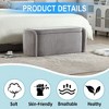 CAVINAS Upholstered Storage Ottoman Bench, End of Bed Bench with Foot Pads, Multi-Functional Entryway Bench for Bedroom or Living Room - 2 of 4