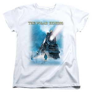 Women's Polar Express Big Train T-Shirt - 1 of 4