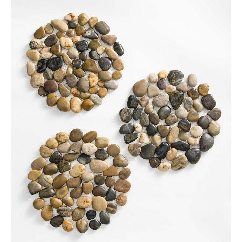 Wind & Weather Natural River Rock Stepping Stones, Set of 3, 4 of 11