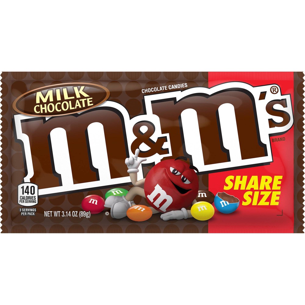 M&m's King Size Milk Chocolate Candies - 3.14oz : Target