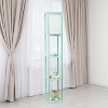 Simple Designs Three Shelf Etagere Floor Lamp Aqua Blue - 4 of 4