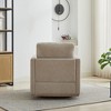CAVINAS 360 Degree Swivel Chair, Square Accent Chair, Upholstered Single Sofa Chair, Lounge Armchair for Living Room Bedroom Apartment Nursery - 3 of 4