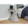 FONTOI Side Table with Slanted Storage Cubby, Bedside Table with Storage Shelf, Nightstand for Bedroom Living Room, Gray Wash, 11.75"*24.25"*24" - 2 of 4