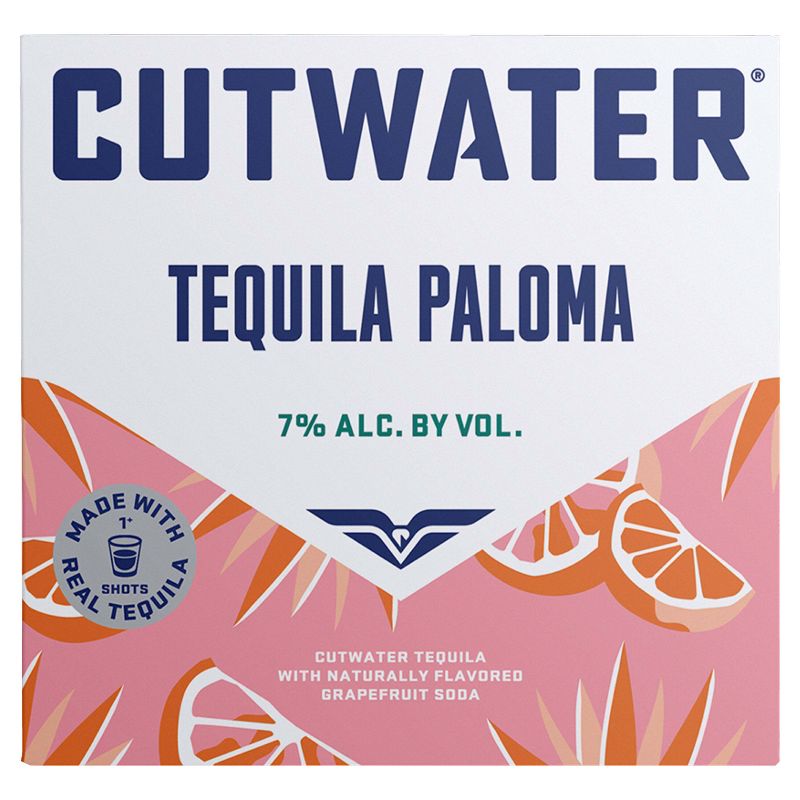 Cutwater Grapefruit Tequila Paloma Cocktail - 4pk/12 fl oz Cans, 3 of 13