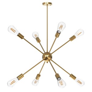 DORESshop 8-Light Gold Sputnik Chandeliers, Modern Ceiling Light Fixture, Farmhouse Chandelier, Kitchen Light Fixtures Pendant - 1 of 4