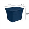 Sterilite 18 Gallon Plastic Stackable Storage Tote Container Bin, Red - 2 of 4