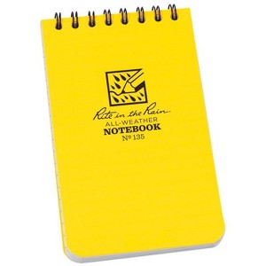 Rite in the Rain 3 in. W X 5 in. L Top-Spiral Yellow Notebook - Case of 12 - 1 of 1