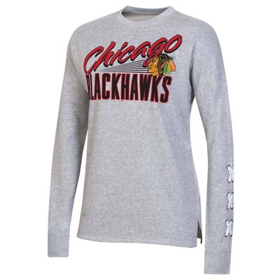  NHL Chicago Blackhawks Women's Netminder Open Neck Fleece Sweatshirt - S 