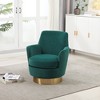 Racxily Swivel Barrel Chair, Swivel Accent Chairs Armchair for Living Room, Reading Chairs for Bedroom Comfy, Round Barrel Chairs - 3 of 4