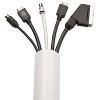 D-LINE Decorative Desk Cord Cover 60" x 2" x 1" Cover White R5FT5025W - 2 of 4