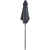 Northlight 7.5ft Outdoor Patio Market Umbrella with Hand Crank, Gray - 4 of 4