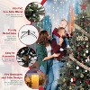 Pre-Lit Slim Aspen Fir Artificial Christmas Tree | 200 UL Clear Lights, Metal Stand, 5-Yr Warranty - 2 of 4